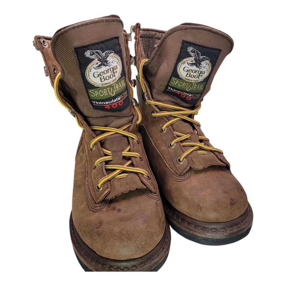 Youth Georgia Boot G2048 Brown Leather Work Boot 3 ½ M